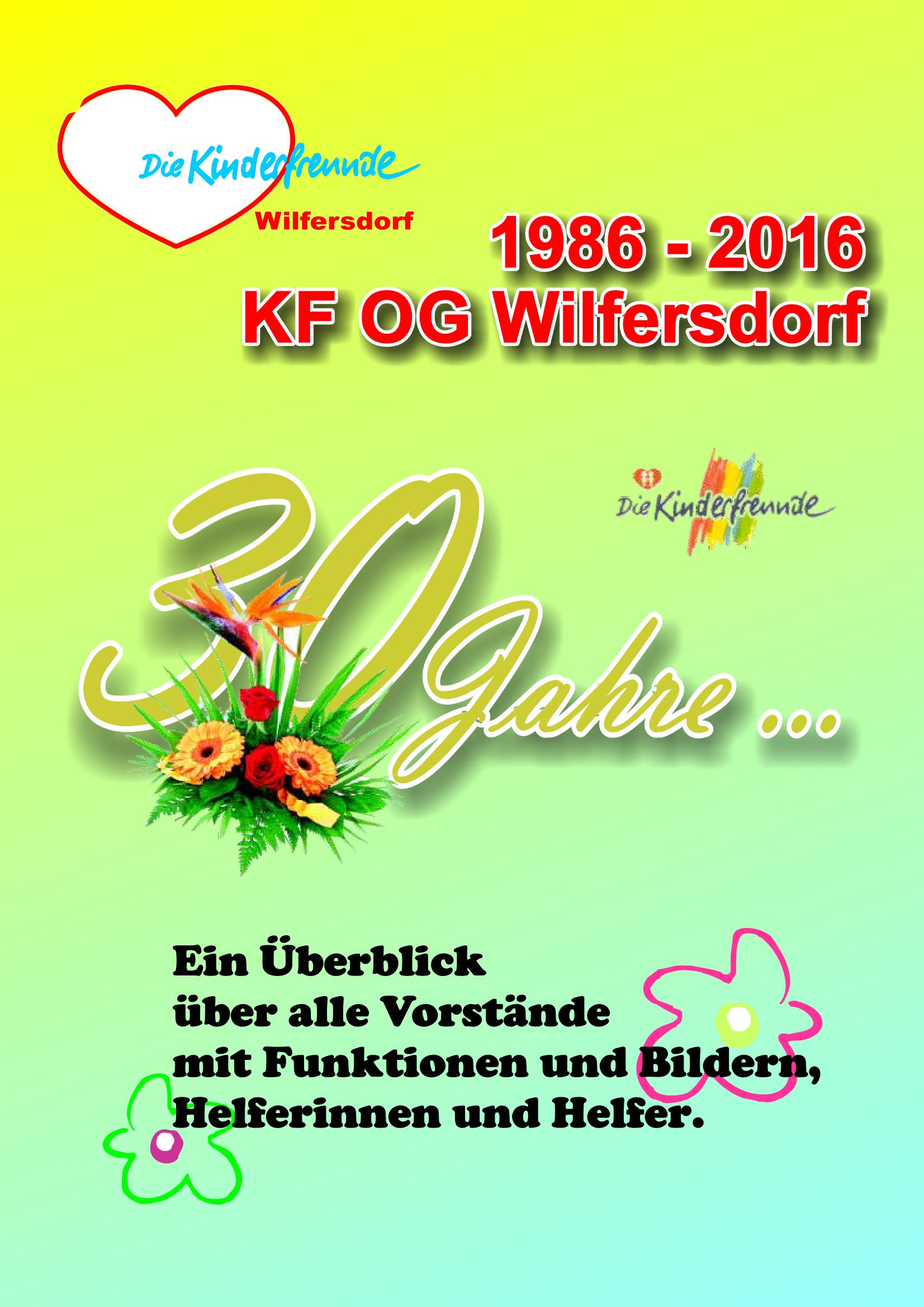 30 Jahre Kinderfreunde Ortsgruppe Wilfersdorf
